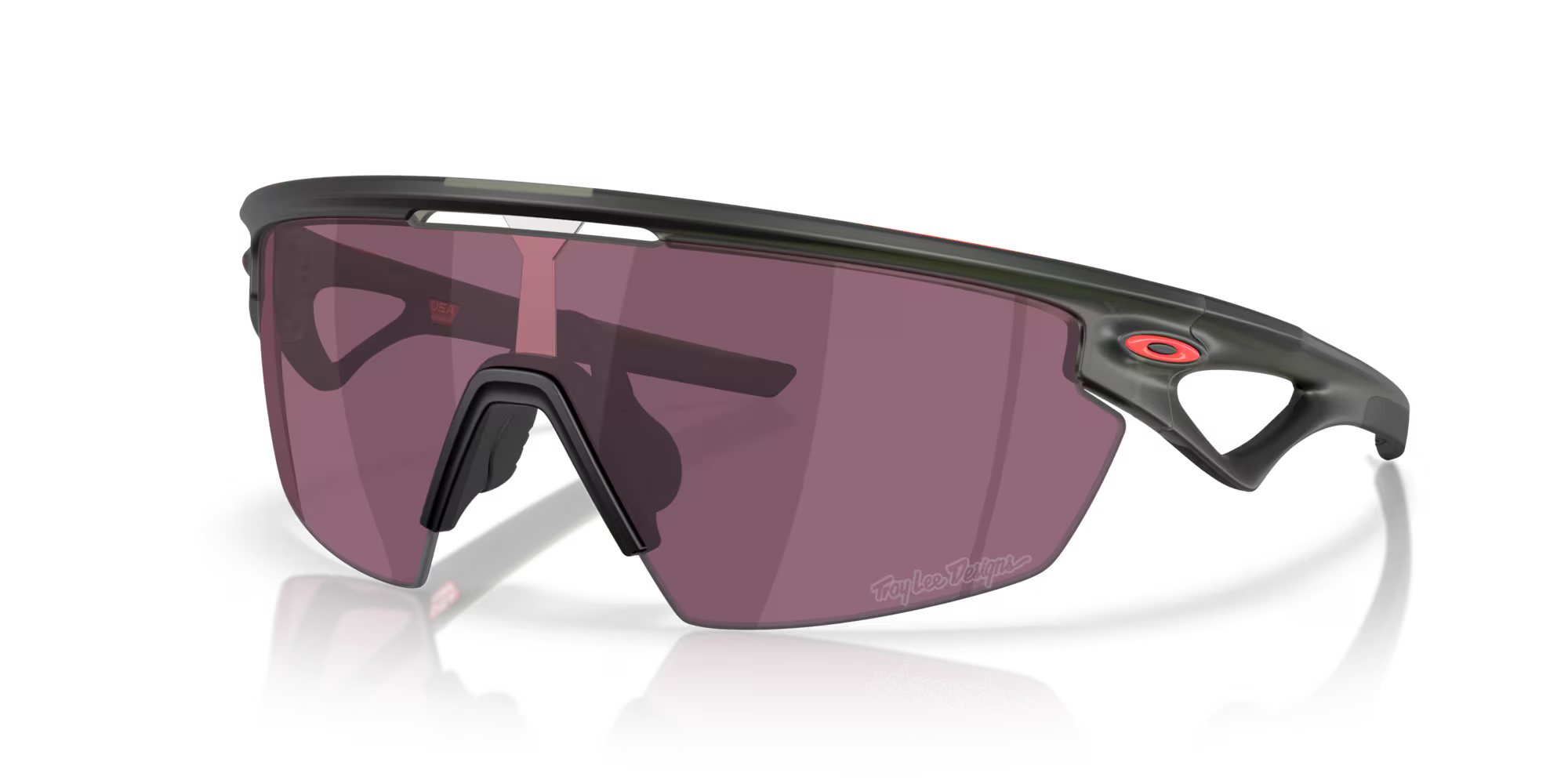OAKLEY SPHAERA Troy Lee Designs, encre olive mate avec noir Prizm Road