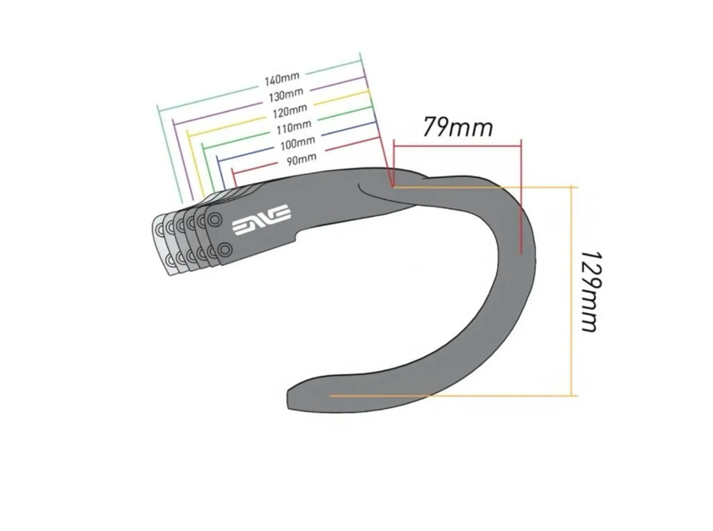 ENVE - BAR STEM COMBO SES AERO PRO 100, 37/40