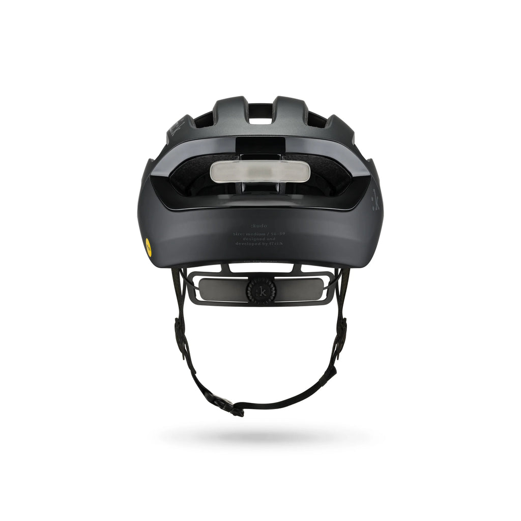 Black helmet with a fizik logo 