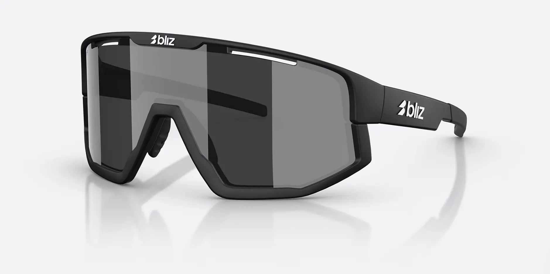 BLIZ FUSION Black w/ Smoke/Silver Mirror