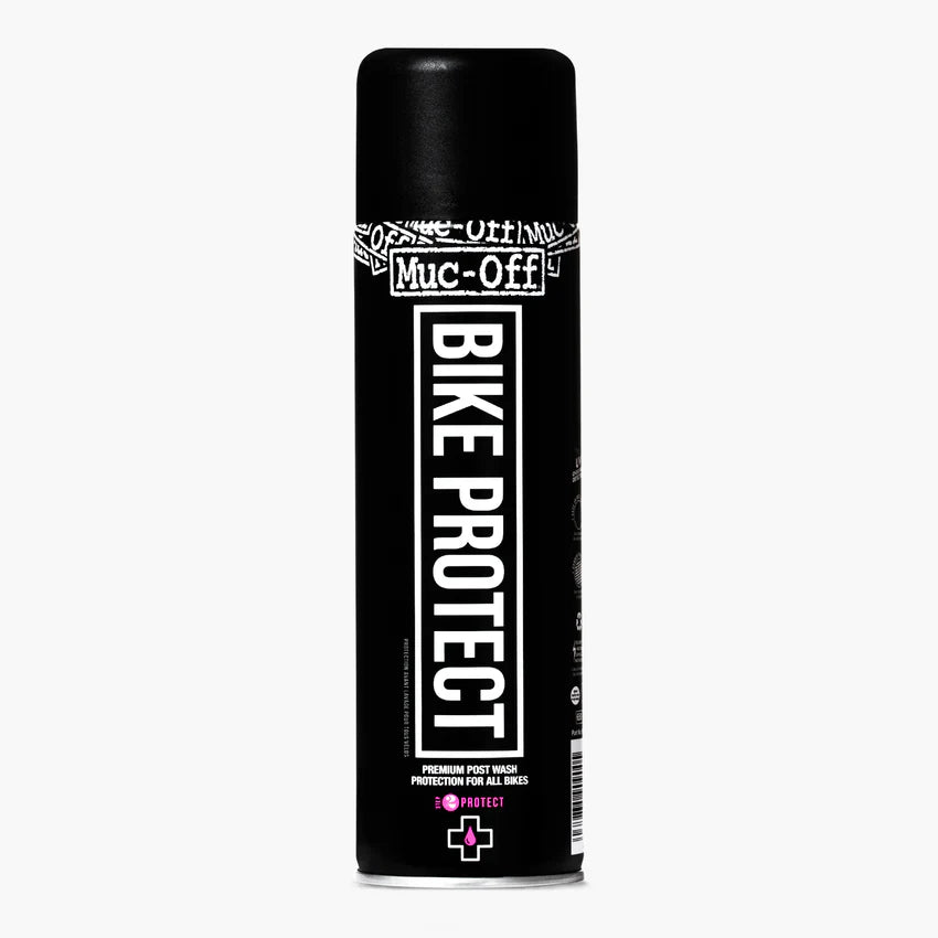 Muc-Off Bike Protect spray can on a white background