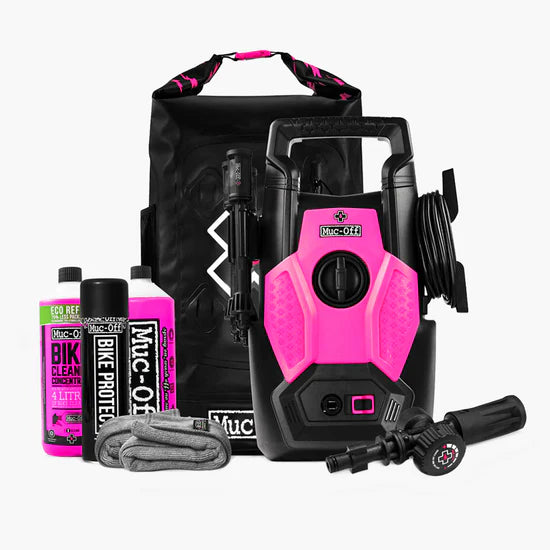 Ensemble nettoyeur haute pression et vélo MUC-OFF