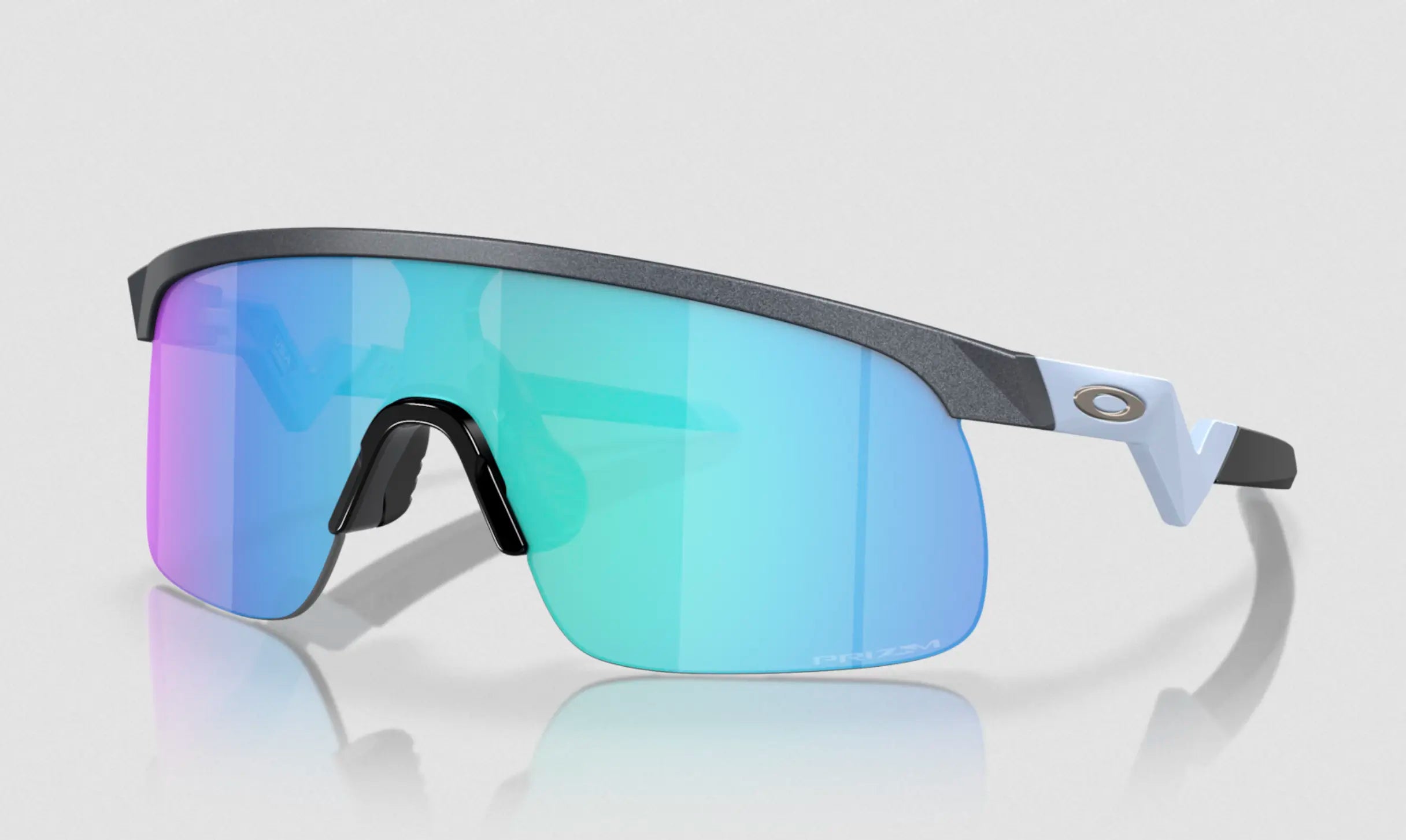 OAKLEY YOUTH SUN RESISTOR Blue Steel w/ Prizm Sapphire