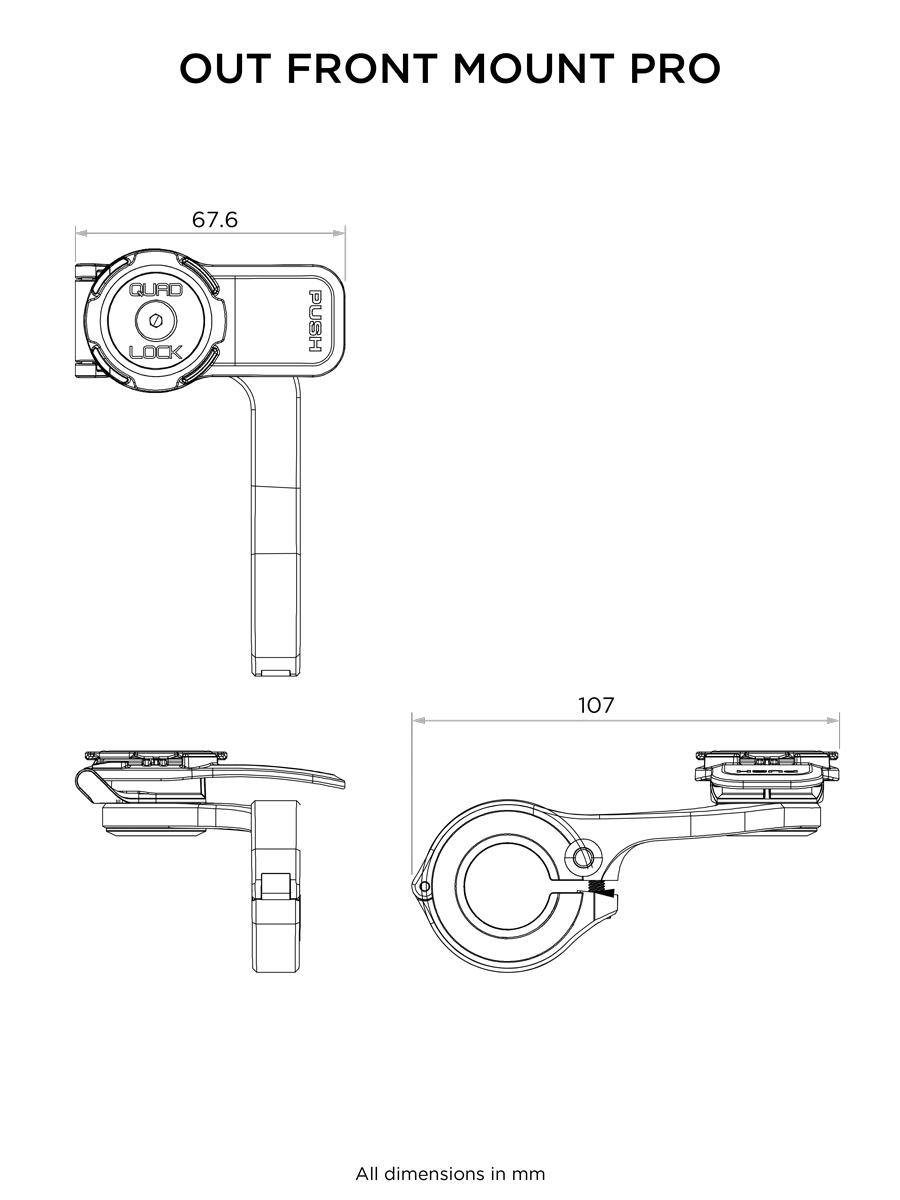 QUAD LOCK Out Front Mount PRO